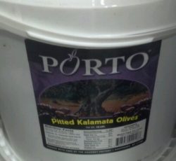 Porto Pitted Kalamata Olives 10 lbs.